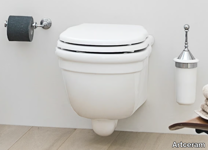 HERMITAGE - Wall-hung ceramic toilet _ Artceram