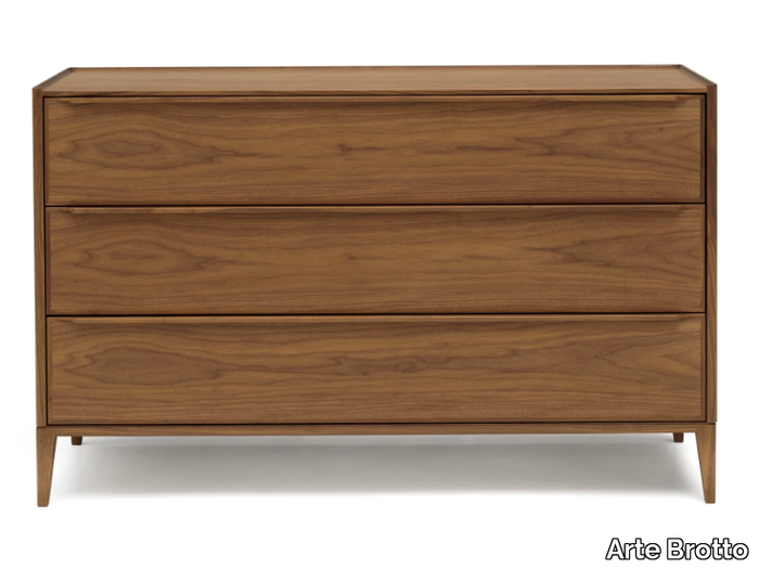 LEONARDO L384 - Walnut chest of drawers _ Arte Brotto