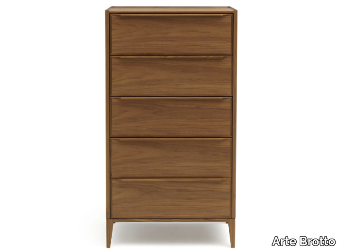 LEONARDO L385 - Walnut chest of drawers _ Arte Brotto