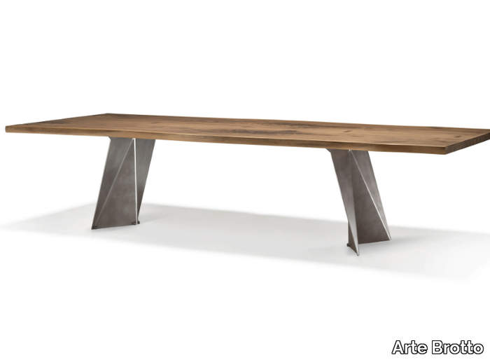 VERO - VELA - Rectangular solid wood table _ Arte Brotto