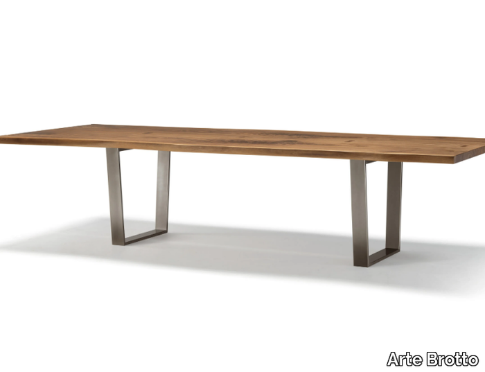 VERO - MINIMAL - Rectangular solid wood table _ Arte Brotto