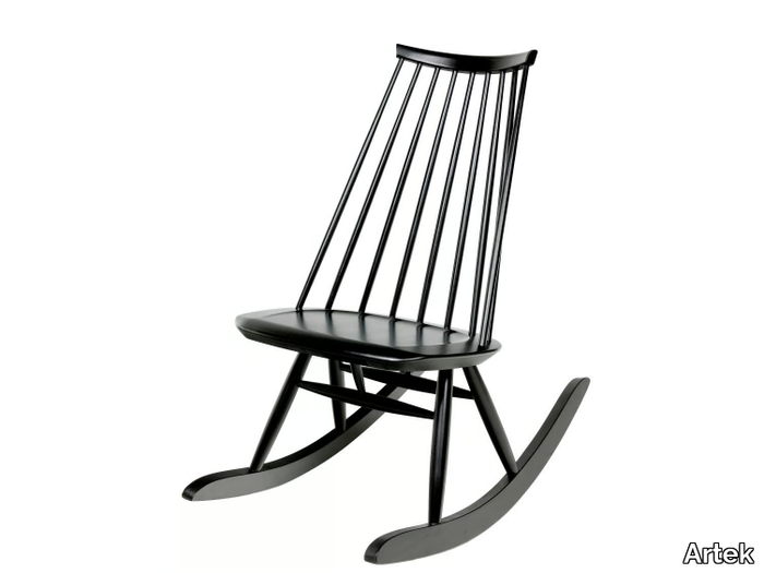 MADEMOISELLE - Rocking birch easy chair _ Artek