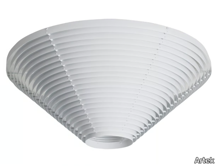 A622 - Fluorescent steel ceiling lamp _ Artek