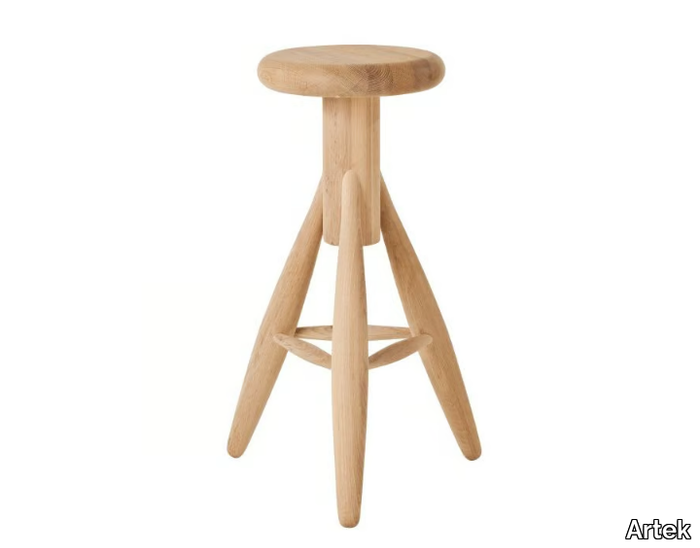 ROCKET - Wooden barstool _ Artek