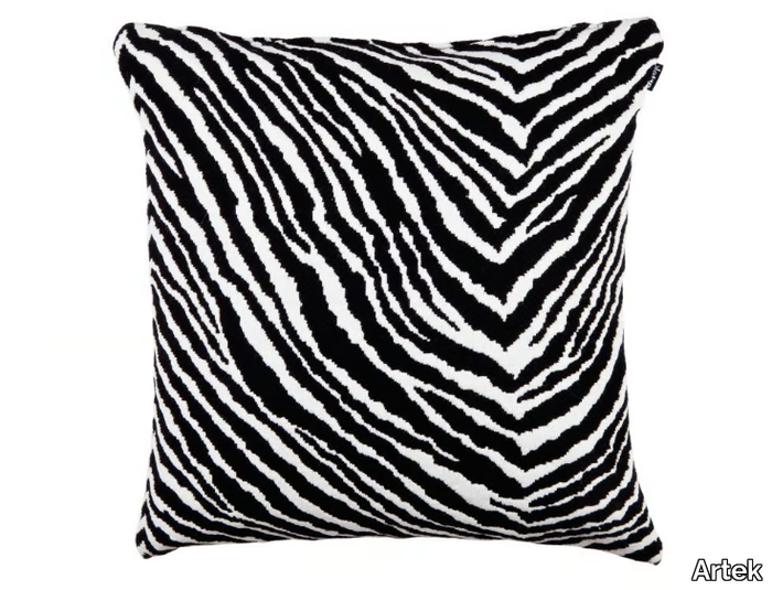 ZEBRA - Square wool cushion _ Artek