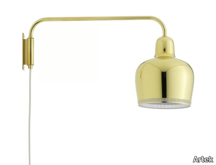 A330S "GOLDEN BELL" - Adjustable brass wall lamp _ Artek