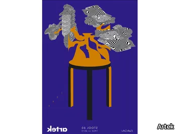 STOOL 60 ANNIVERSARY POSTER - Print on paper _ Artek