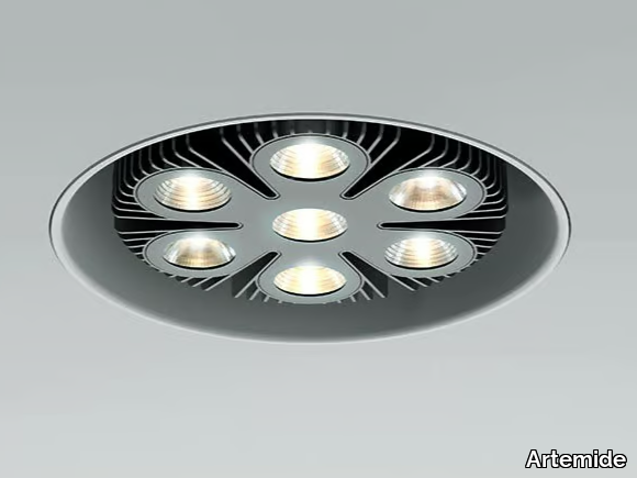 LOT REFLECTOR - Semi-inset round aluminium spotlight _ Artemide