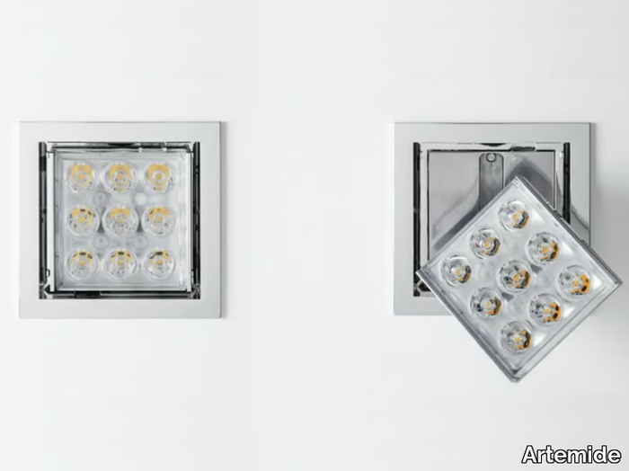 PAD 80 - Recessed LED aluminium spotlight _ Artemide