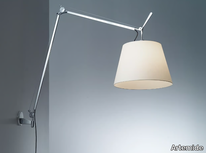 TOLOMEO MEGA - LED aluminium wall lamp with swing arm _ Artemide