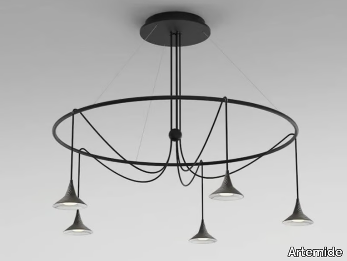 UNTERLINDEN CHANDELIER RING - LED adjustable aluminium chandelier _ Artemide