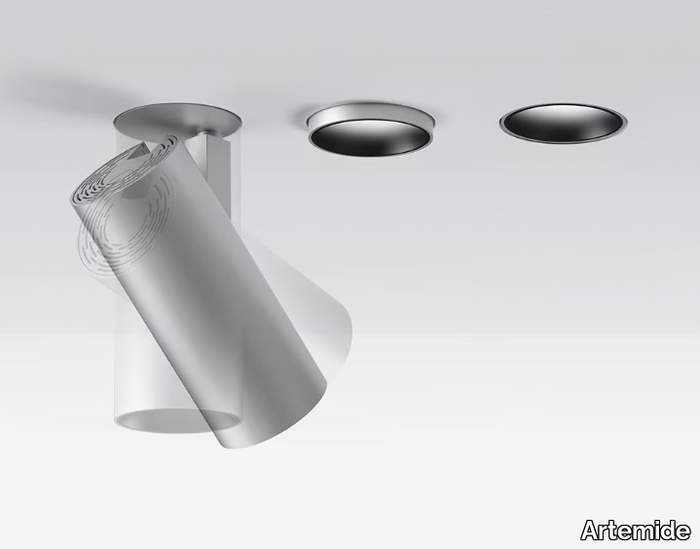 VECTOR - Recessed LED adjustable aluminium spotlight _ Artemide