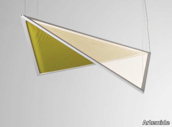 FLEXIA - Acoustic swivel recycled PET pendant lamp _ Artemide