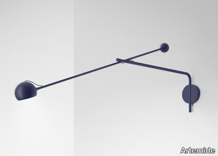 IXA - Adjustable metal wall lamp with swing arm _ Artemide