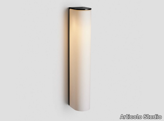 SLIM EXTRA LARGE - LED glass and aluminium outdoor wall lamp _ Articolo Studio