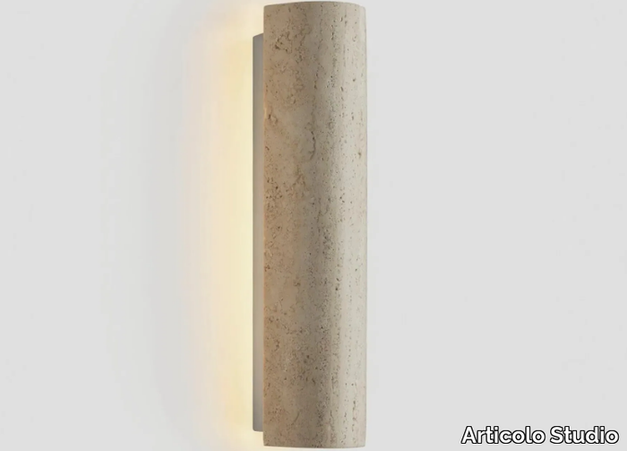 12:40 - LED travertine wall light _ Articolo Studio