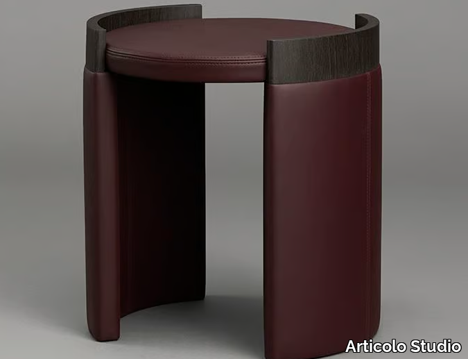 CUFF - Leather side table _ Articolo Studio