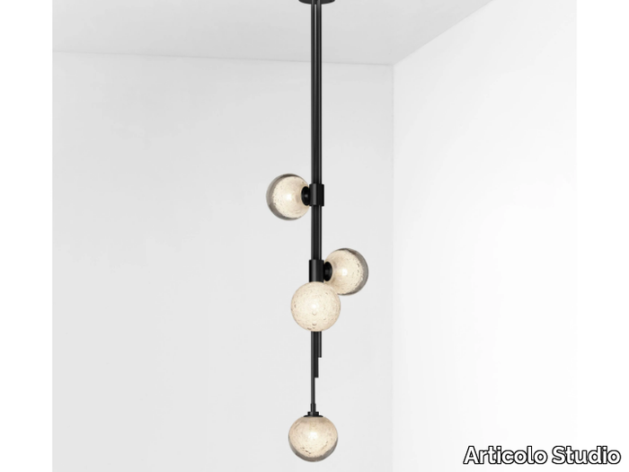 TRILOGY - LED blown glass pendant lamp _ Articolo Studio