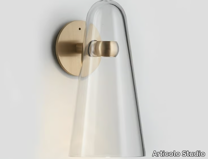 DOMI - LED blown glass wall lamp _ Articolo Studio