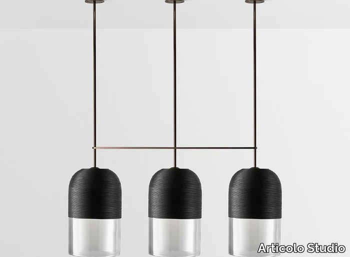 INDI TRIPLE - LED dimmable handmade pendant lamp _ Articolo Studio