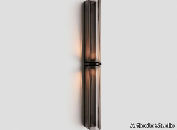 SLIM DOUBLE - Blown glass wall lamp _ Articolo Studio