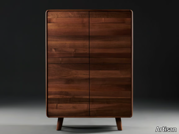 ENY - Solid wood highboard with doors _ Artisan