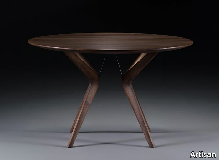 LAKRI - Round wooden table _ Artisan