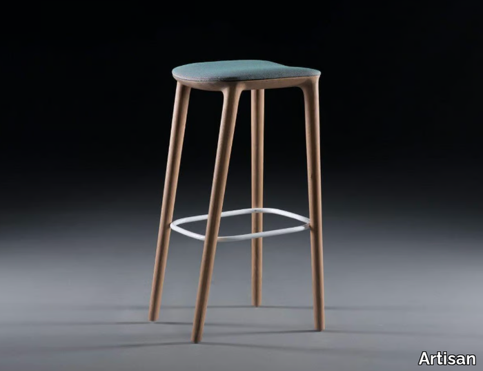 NEVA - Barstool with footrest _ Artisan