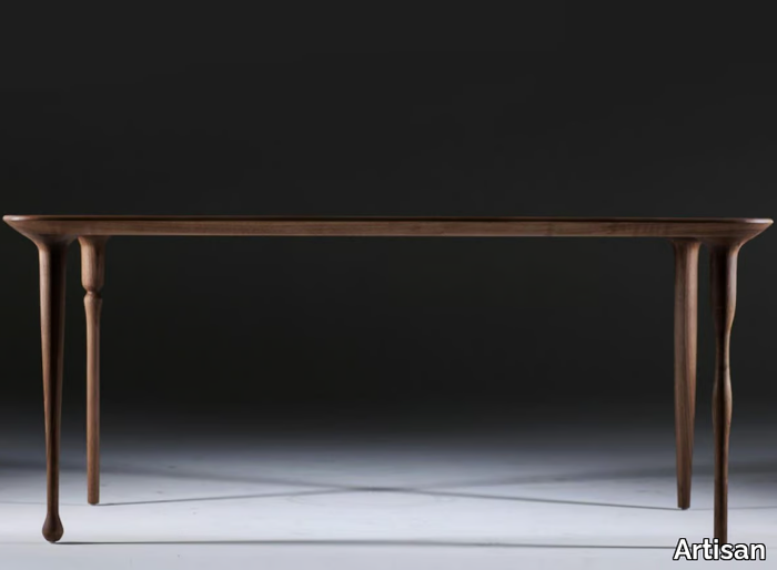 PASHA - Rectangular solid wood dining table _ Artisan