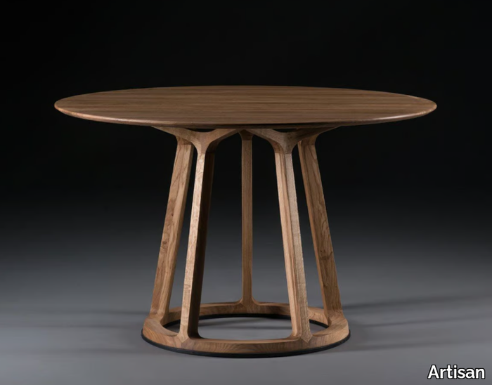 PIVOT - Round solid wood table _ Artisan