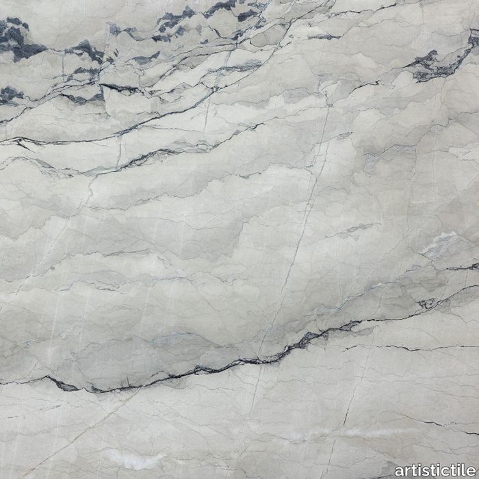 Bianco Nuvoloso Marble Slab 3/4" Honed Stone