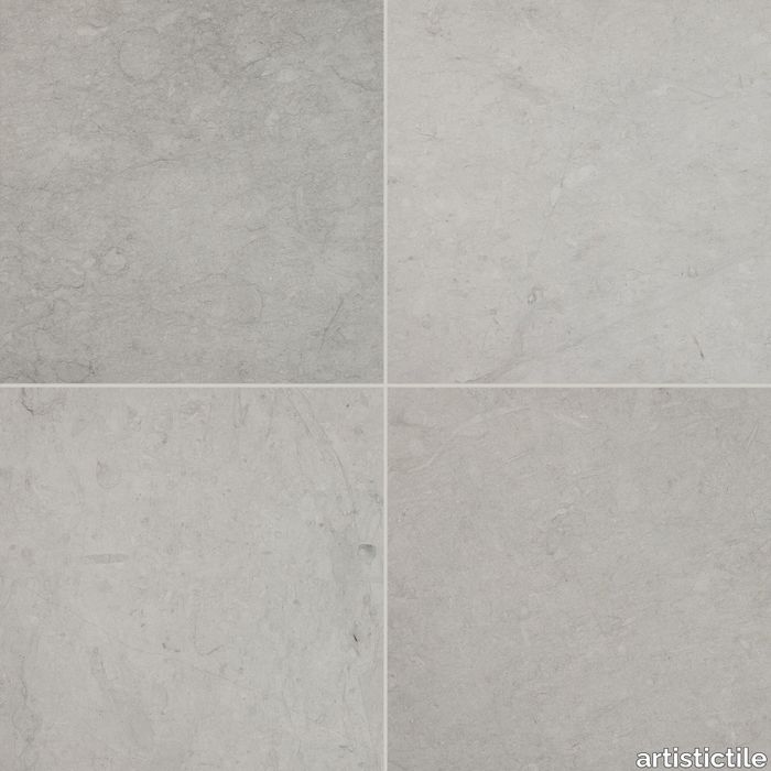 Smoke Royale Limestone Tile Honed 24" x 24" x 3/8" Stone Aris Edge