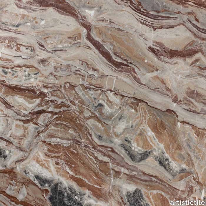 Arabescato Orobico Rosso Marble Slab 3/4" Honed Stone