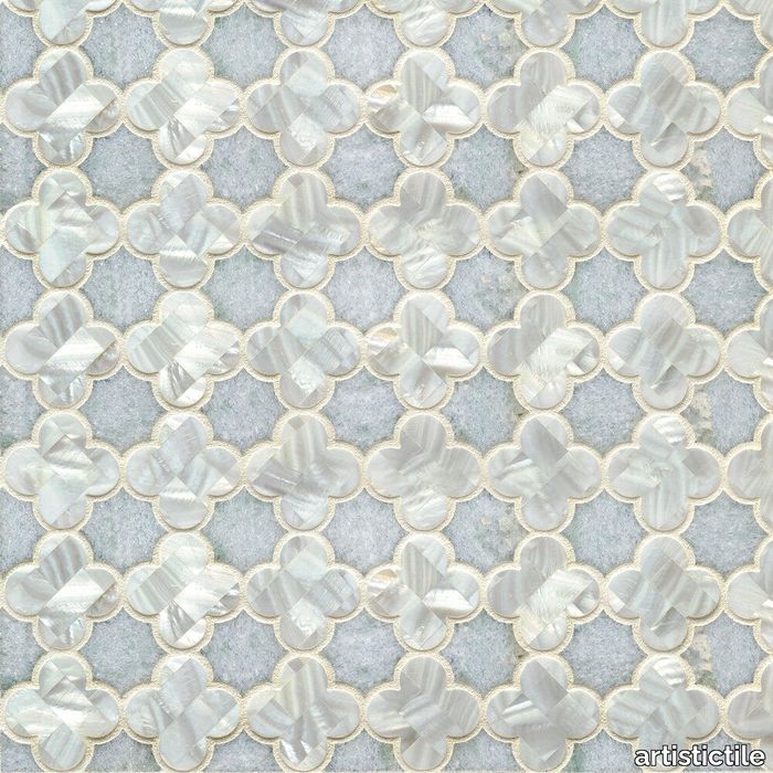 Arpell Bianco Waterjet Mosaic