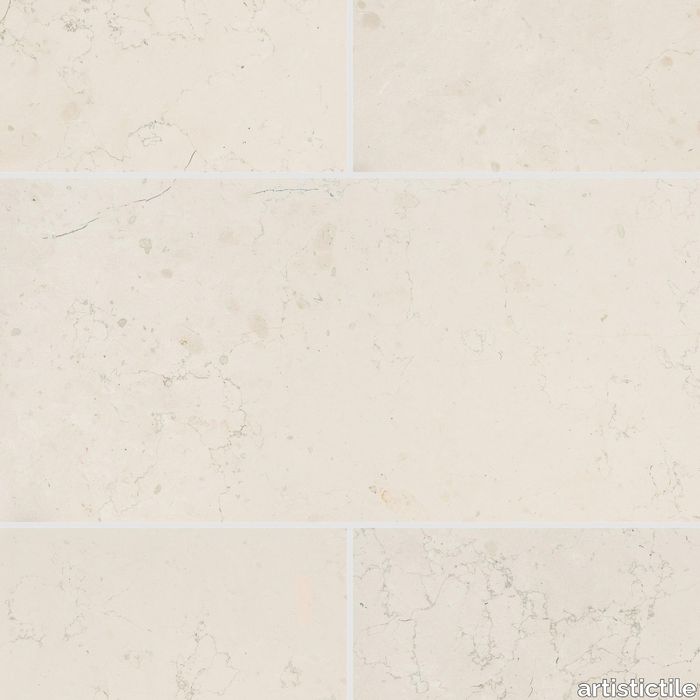 Bianco Antico Limestone Tile Polished 12" x 24" x 3/8" Stone