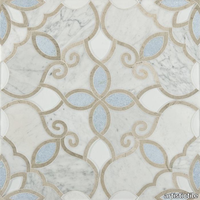 Granada Bianco Carrara Waterjet Mosaic