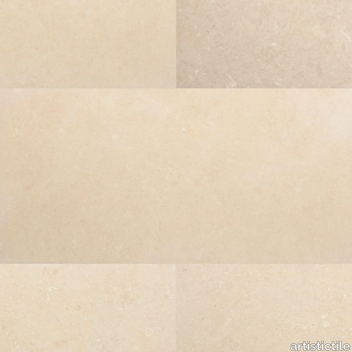 Jerusalem Pearl Limestone Tile Honed 12" x 24" x 3/8" Stone