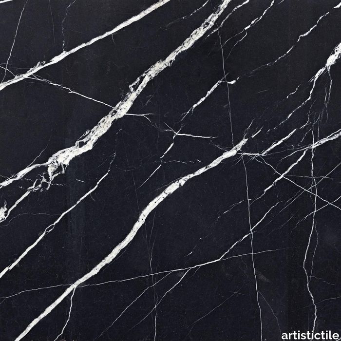 Noir Moon Marble Slab 3/4" Leather Stone