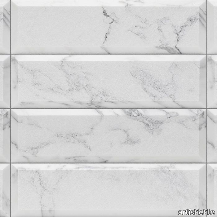 Piqué Bevel Grafite Marble Dimensional Tile