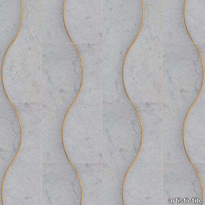 Alison Rose Zephyr Bianco Carrara Marble Dimensional Tile