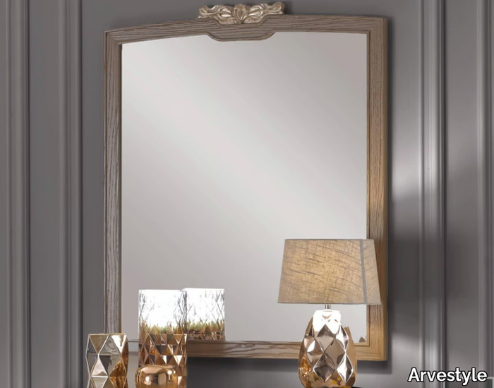 AMELIA - Rectangular framed wall-mounted wooden mirror _ Arvestyle