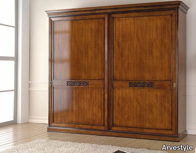 EXCLUSIVE - Wooden wardrobe with sliding doors _ Arvestyle