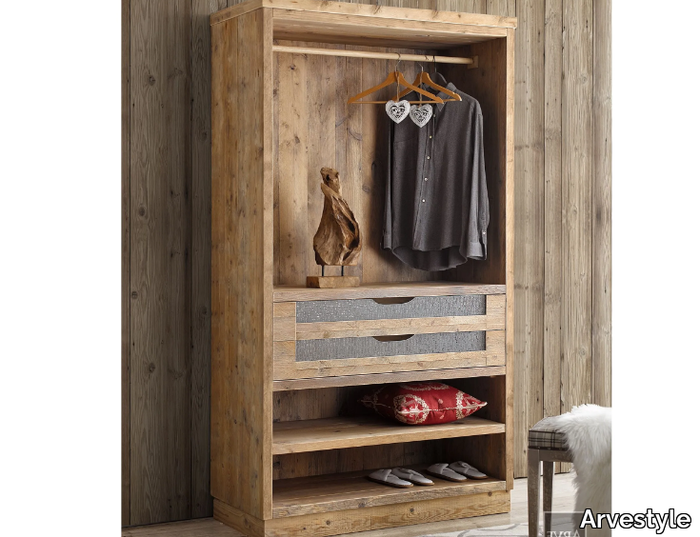 GIOIA - Wooden wardrobe with drawers _ Arvestyle