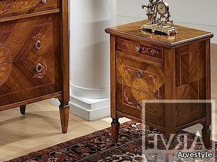 TINTORETTO - Wooden bedside table with drawers _ Arvestyle