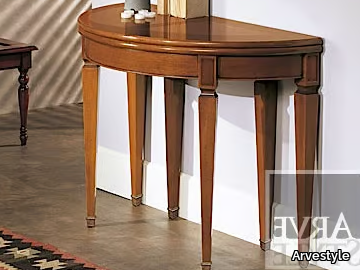 CANALETTO - Demilune extending solid wood console table _ Arvestyle