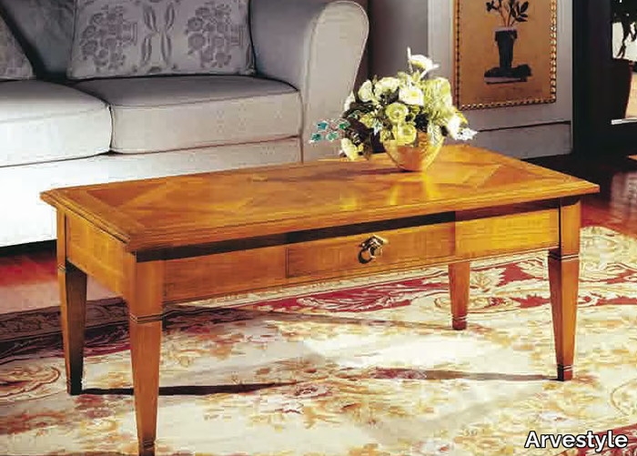 CANALETTO - Rectangular cherry wood coffee table _ Arvestyle