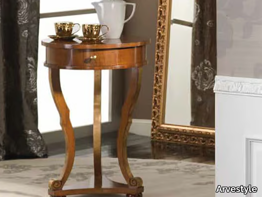 ILARIA - Round solid wood coffee table _ Arvestyle