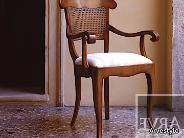 FENICE - Straw chair with armrests _ Arvestyle