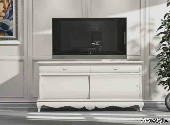 FENICE - Solid wood TV cabinet with drawers _ Arvestyle