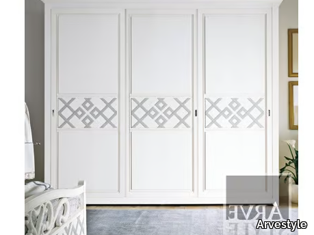 NAIMA - Solid wood wardrobe with sliding doors _ Arvestyle